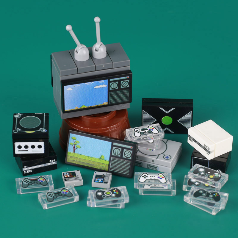 DIY City Classic TV Building B - Gaming Console Lego 评论和价格