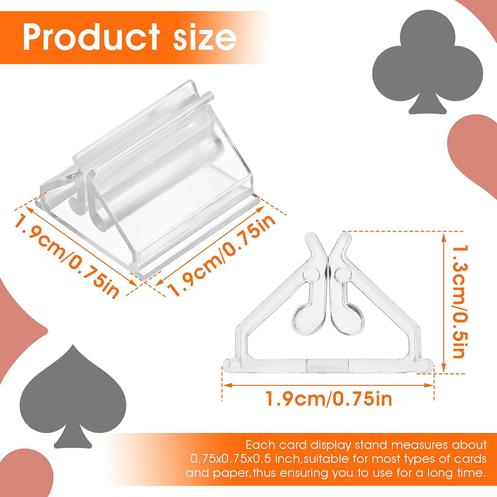 12/24/48Pcs Mini Clear Stands  - Gaming Card Holder 评论和价格