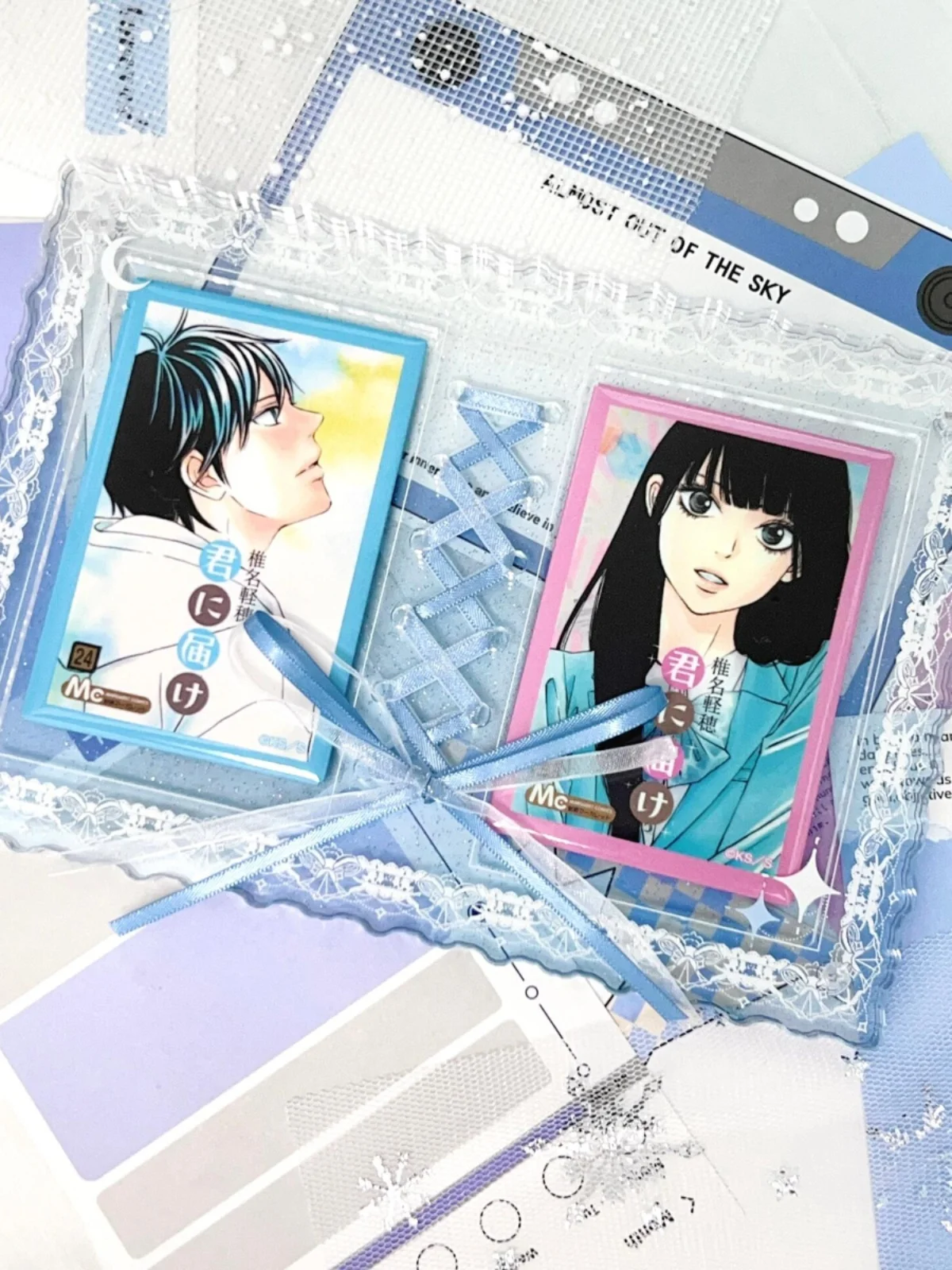 Ribbon Lace Gradient Acrylic F - Gaming Card Holder 评论和价格